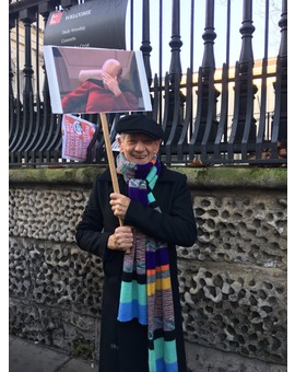 Londres, ayer en la Women's March.