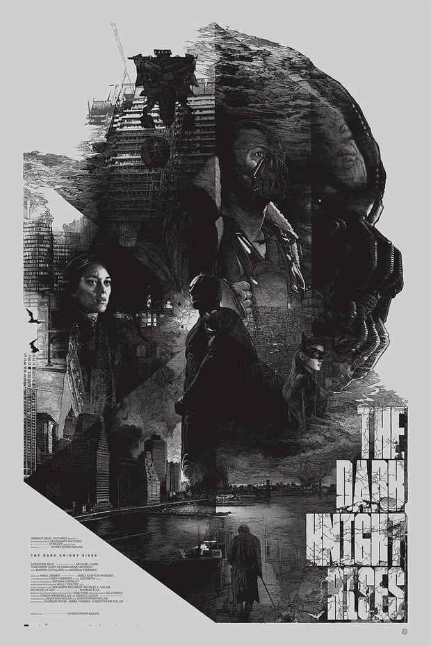 'The Dark Knight Rises' póster de Krzysztof Domaradzki.