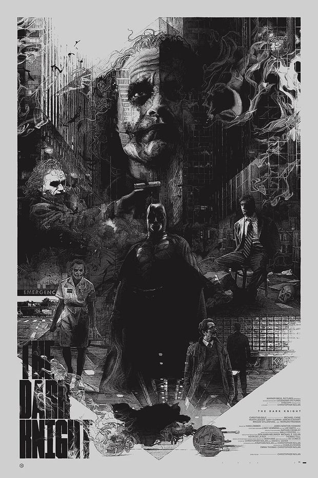 'The Dark Knight' póster de Krzysztof Domaradzki.
