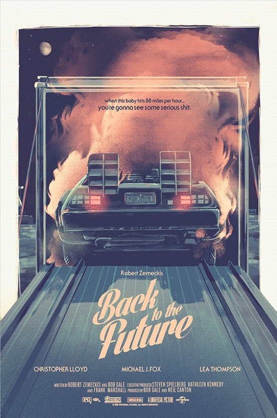 'Regreso al Futuro I' póster de Nicolas Barbera.