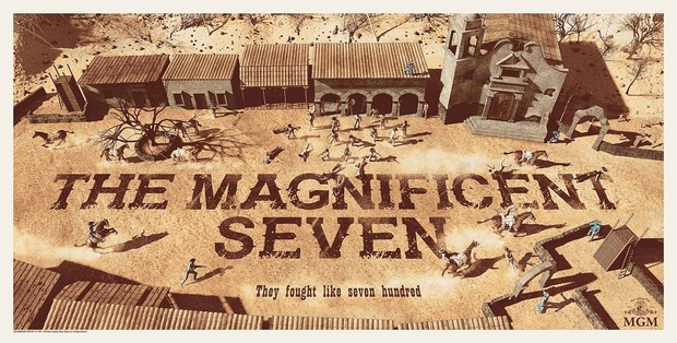 'Los 7 Magníficos' (1960) póster.
