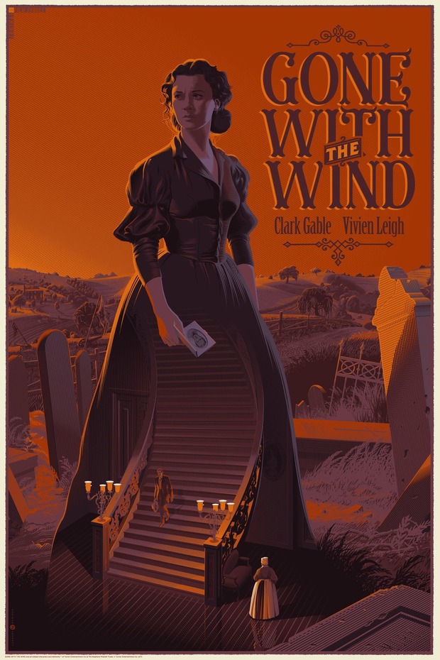 'Lo Que el Viento se Llevó' póster de Laurent Durieux. Versión 2.