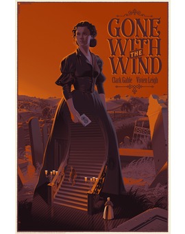 'Lo Que el Viento se Llevó' póster de Laurent Durieux. Versión 2.