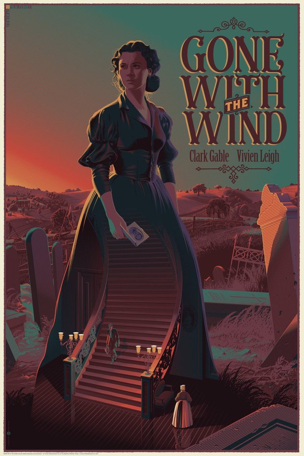 'Lo Que el Viento se Llevó' póster de Laurent Durieux. Versión 1.