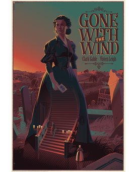 'Lo Que el Viento se Llevó' póster de Laurent Durieux. Versión 1.