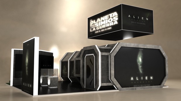 Stand interactivo de 'Alien Covenant' en México. ¿Qué esperará dentro?