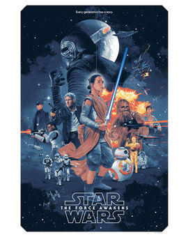 'Star Wars VII' póster de Grzegorz Domaradzki (versión 1)
