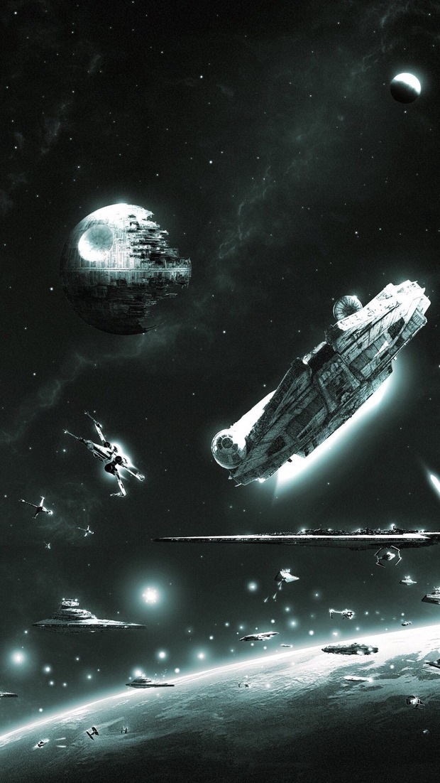 Un wallpaper guapo para el móvil de Star Wars.