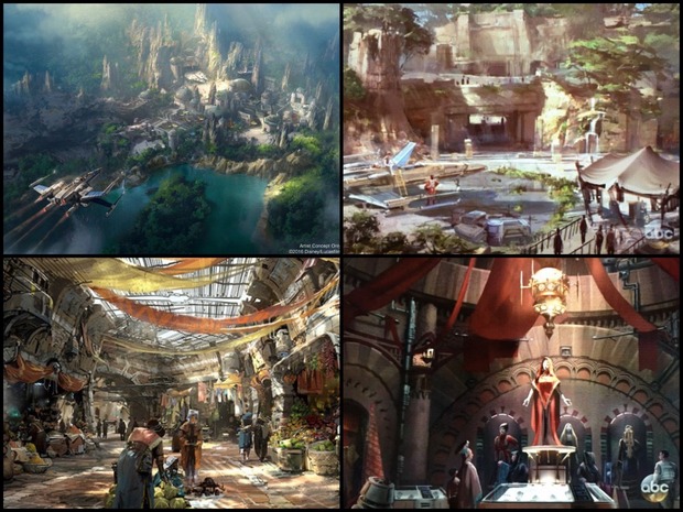Más concept art de Star Wars Land.