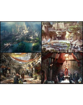 Más concept art de Star Wars Land.