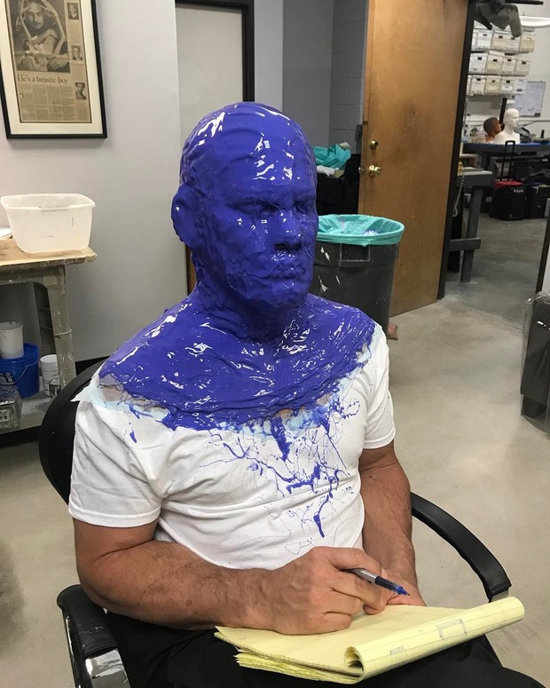 Josh Brolin preparándose para ser Cable (Deadpool 2).
