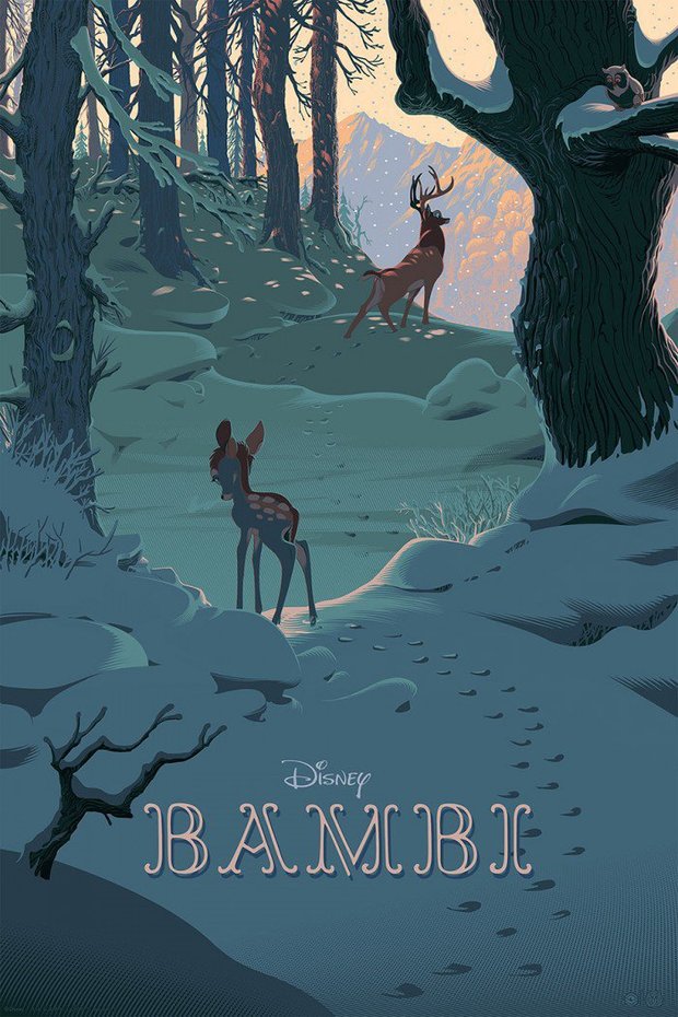 'Bambi' póster de Mondo.
