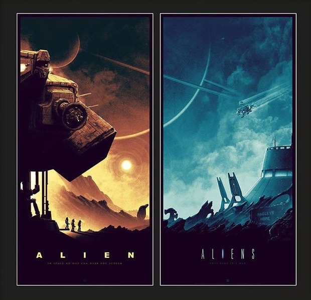 Alien-Aliens pósteres de Matt Ferguson.