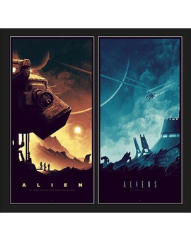 Alien-Aliens pósteres de Matt Ferguson.