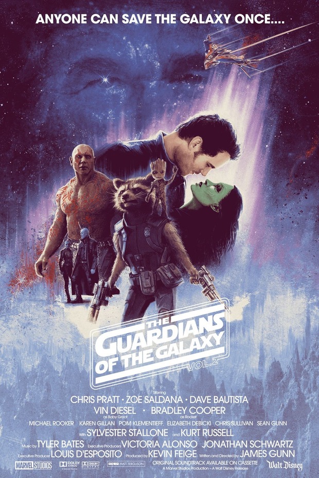 'Guardianes de la Galaxia' póster de Matt Ferguson.