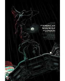 'Un Hombre Lobo Americano en Londres' póster de Matty Ryan Tobin.