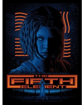 Póster de 'El Quinto Elemento' para el Roxy Theater (San Francisco).