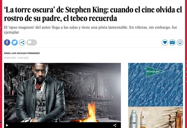 'La Torre Oscura' de Stephen King: cuando el cine... Muy, muy interesante.