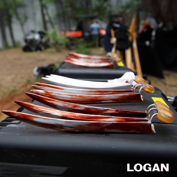 En el set de 'Logan'.