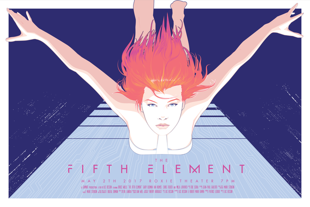 Póster 20 aniversario de 'El Quinto Elemento' por Craig Drake.