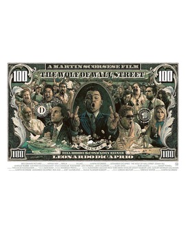 'El Lobo de Wall Street' póster de Krzysztof Domaradzki.