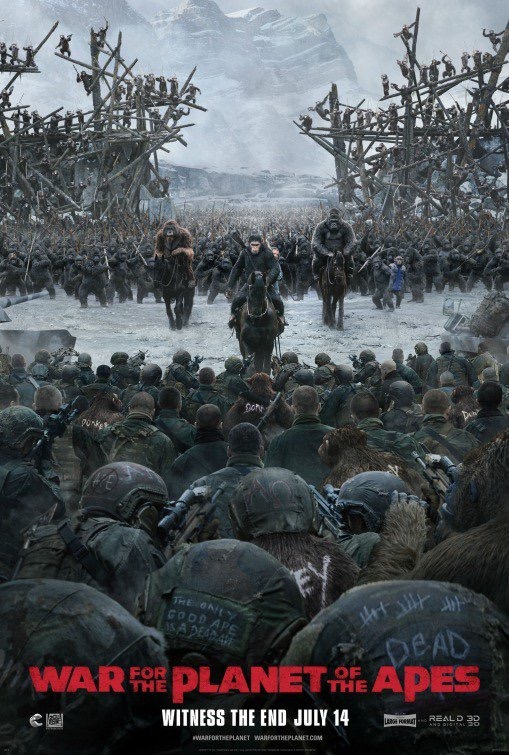 'War flor the Planet of the Apes' póster.