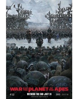 'War flor the Planet of the Apes' póster.