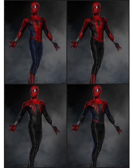 Cualquiera de estos mejor que el elegido (diseños descartados 'Spider-Man Homecoming'.