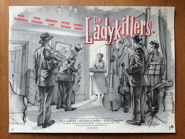 'The Ladykillers (El Quinteto de la Muerte)' póster de Jonathan Burton.