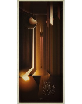 'Blade Runner 2049' póster de Raborlatte. Póster art deco, póster Metrópolis.