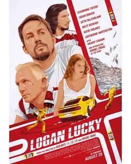 'Logan Lucky' póster de Adam Stothard.
