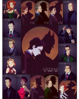 Si 'Gotham' fuera una serie animada (por Rick Celis).