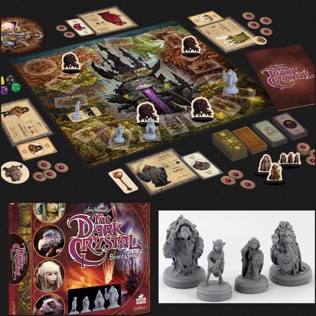 Juego de mesa de 'Cistal Oscuro'.