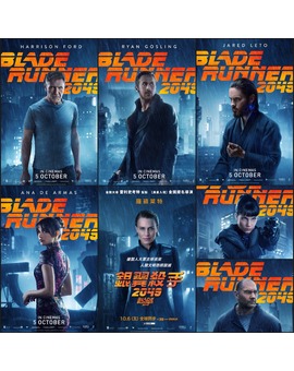 'Blade Runner 2049' póster de personajes.