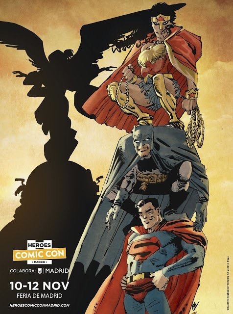 Cartel de Frank Miller para 'Héroes Cómic Con Madrid' ( color de Santiago Arcas).