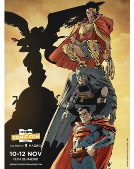 Cartel de Frank Miller para 'Héroes Cómic Con Madrid' ( color de Santiago Arcas).
