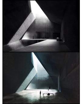 Museo del Neanderthal, Piloña (Asturias). Concept Art de Blade Runner 2049.
