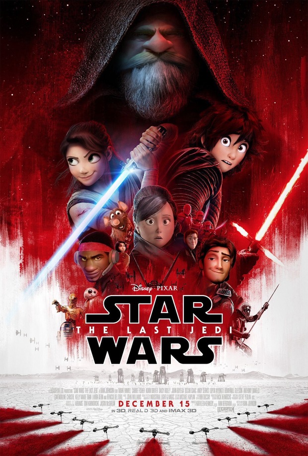 Star Wars VIII pasado por Pixar ;D