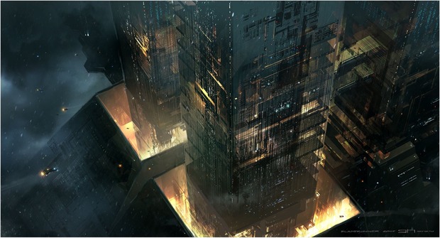 'Blade Runner 2049' concept art de George Hull.