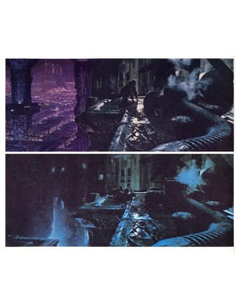 'Blade Runner' matte painting alternativo vs utilizado. 