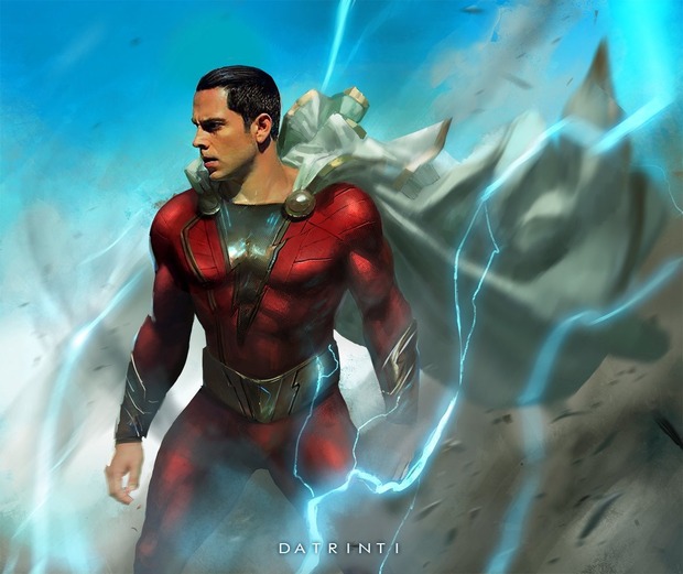 Shazam (Zachary Levi) por Tiago Ribeiro.