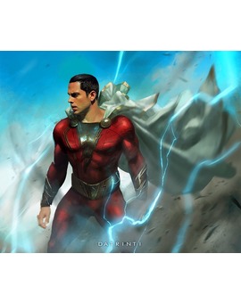 Shazam (Zachary Levi) por Tiago Ribeiro.