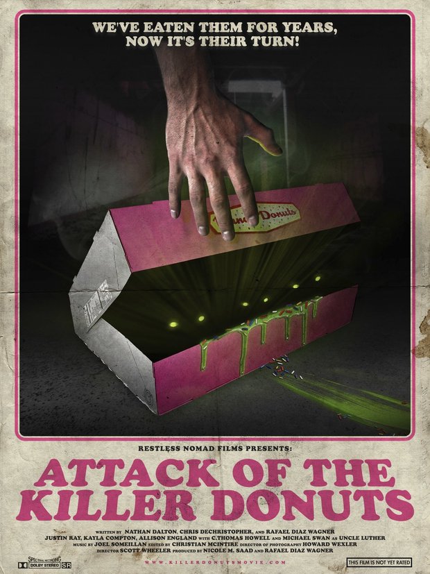 'Attack of the Killer Donuts' de Scott Wheeler. Trailer. ;D