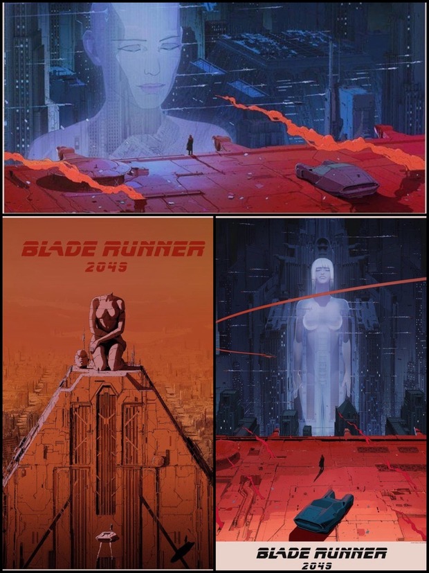 Carteles de 'Blade Runner 2049' de Ash Thorp y Maciej Kuciara.