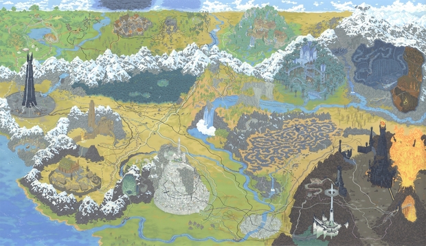 'Mapa Cinematográfico' de ESDLA de Andrew Degraff.