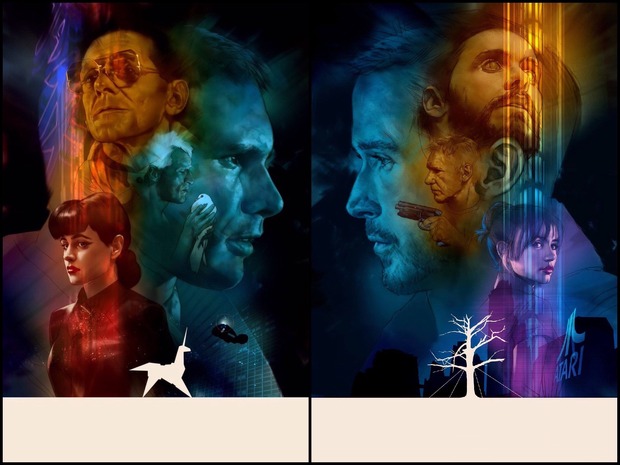'Blade Runner' y 'Blade Runner 2049' pósters de Ben Oliver.
