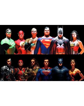 La Liga de la Justicia de Alex Ross vs la Liga de la Justicia cinematográfica.