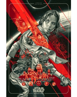 'Star Wars. Rogue One' póster de Martin Ansin.