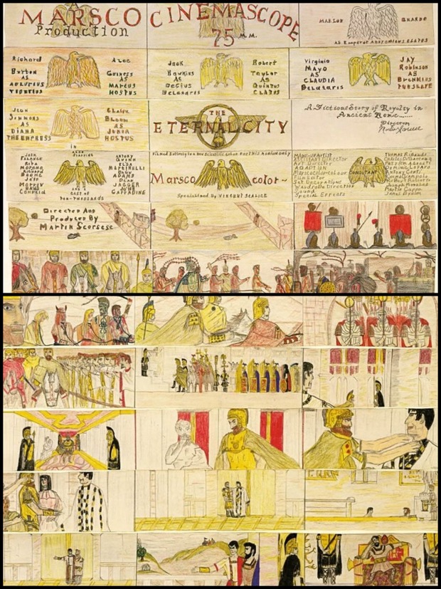 Storyboard de Martín Scorsese a los 11 años.
