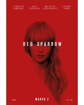 'Red Sparrow' póster.